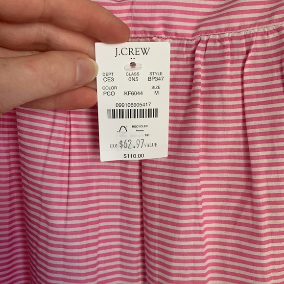 J crew factory smocked midi dress coverup NWT - Picture 8 of 10